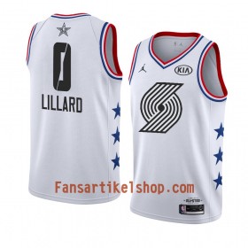Portland Trail Blazers Trikot Damian Lillard 0 2019 All-Star Jordan Brand Weiß Swingman - Herren